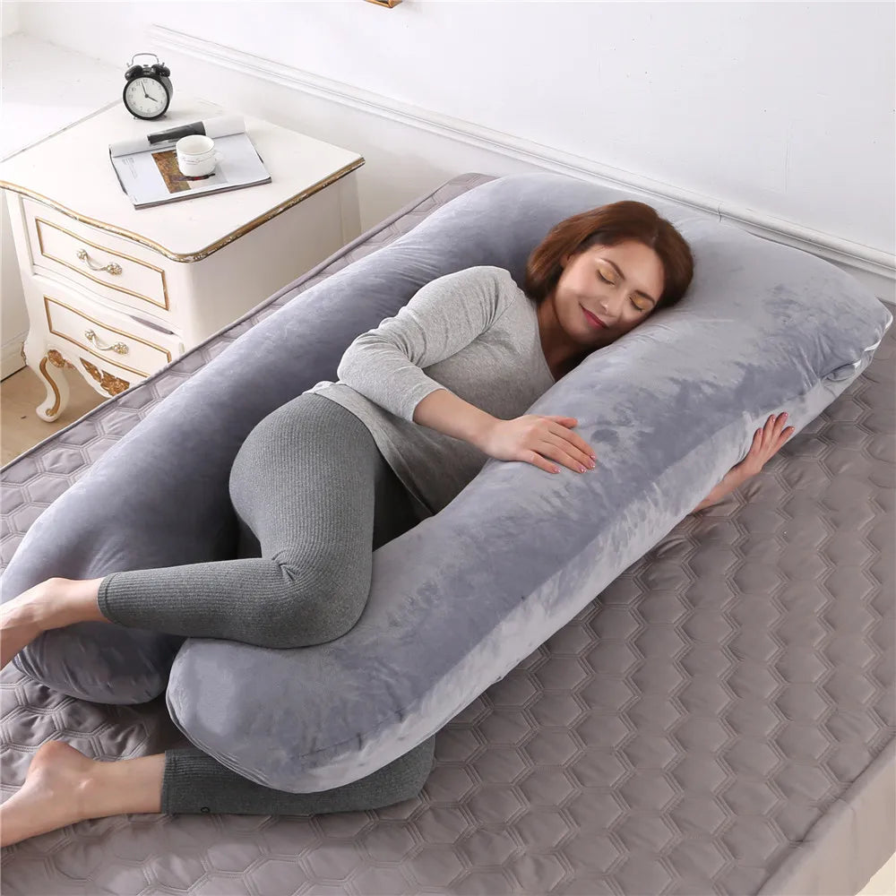 Full-Body Support Pillow – Pregnancy, Nursing & Relaxation Cushion