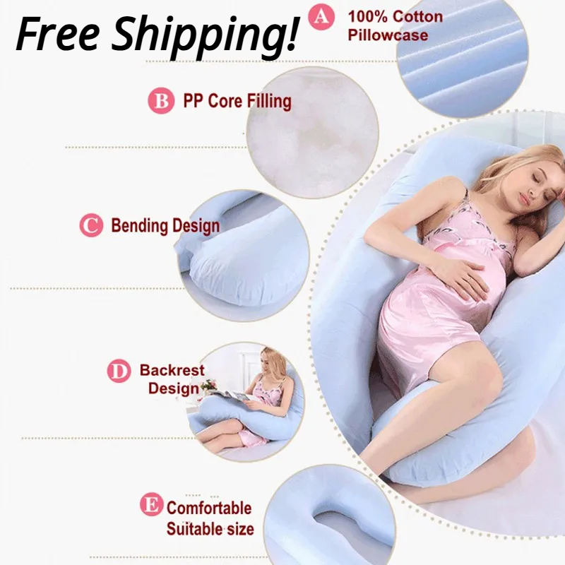 Full-Body Support Pillow – Pregnancy, Nursing & Relaxation Cushion