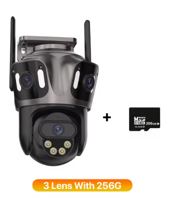 4K Dual Lens Outdoor WiFi Security Camera