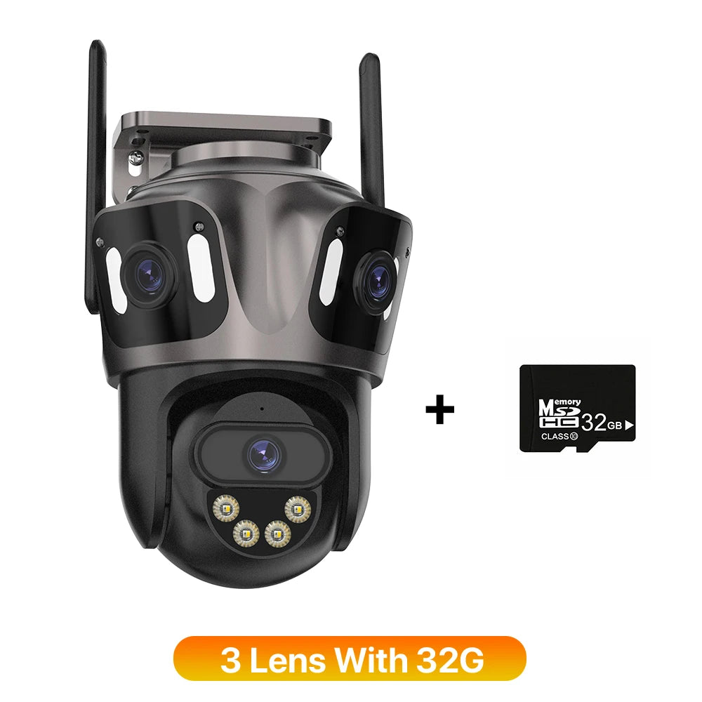 4K Dual Lens Outdoor WiFi Security Camera