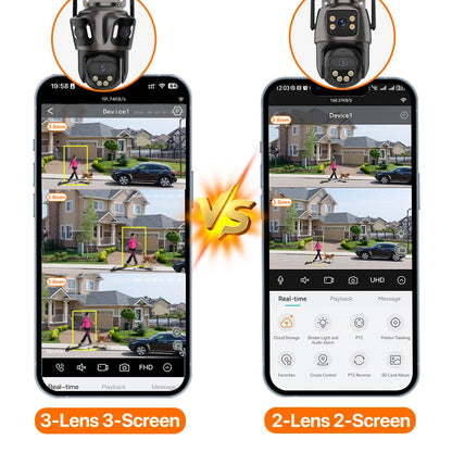 4K Dual Lens Outdoor WiFi Security Camera