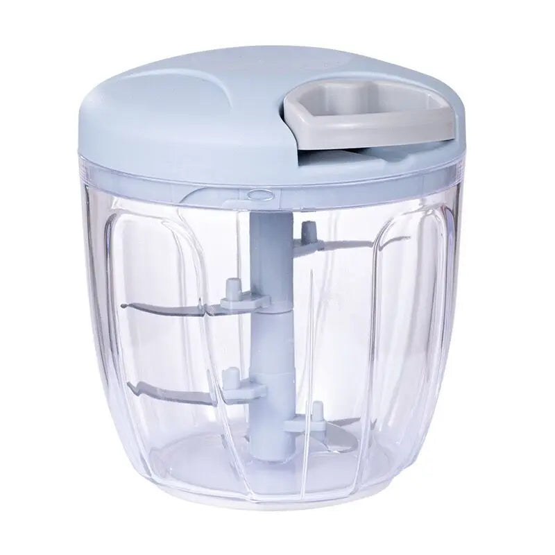 500/900ML Manual Meat Mincer & Garlic Chopper - Versatile Hand-Pull Vegetable Grinder for Effortless Kitchen Prep