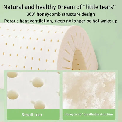 Revolutionize Your Sleep with the Natural Latex Cervical Pillow - The Ultimate Memory Foam Solution for Comfort and Support