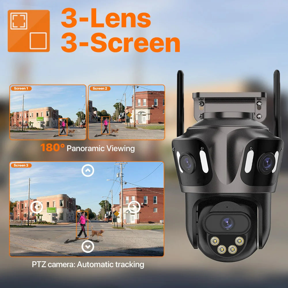 4K Dual Lens Outdoor WiFi Security Camera