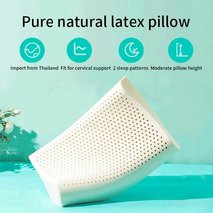Revolutionize Your Sleep with the Natural Latex Cervical Pillow - The Ultimate Memory Foam Solution for Comfort and Support