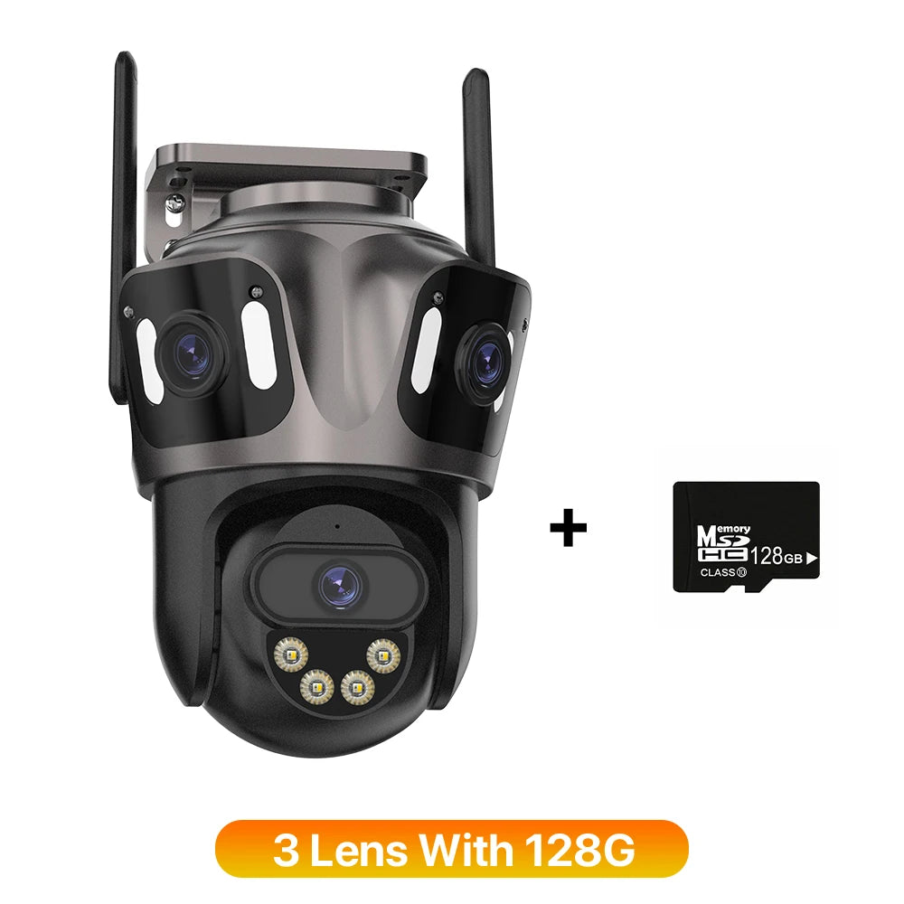 4K Dual Lens Outdoor WiFi Security Camera