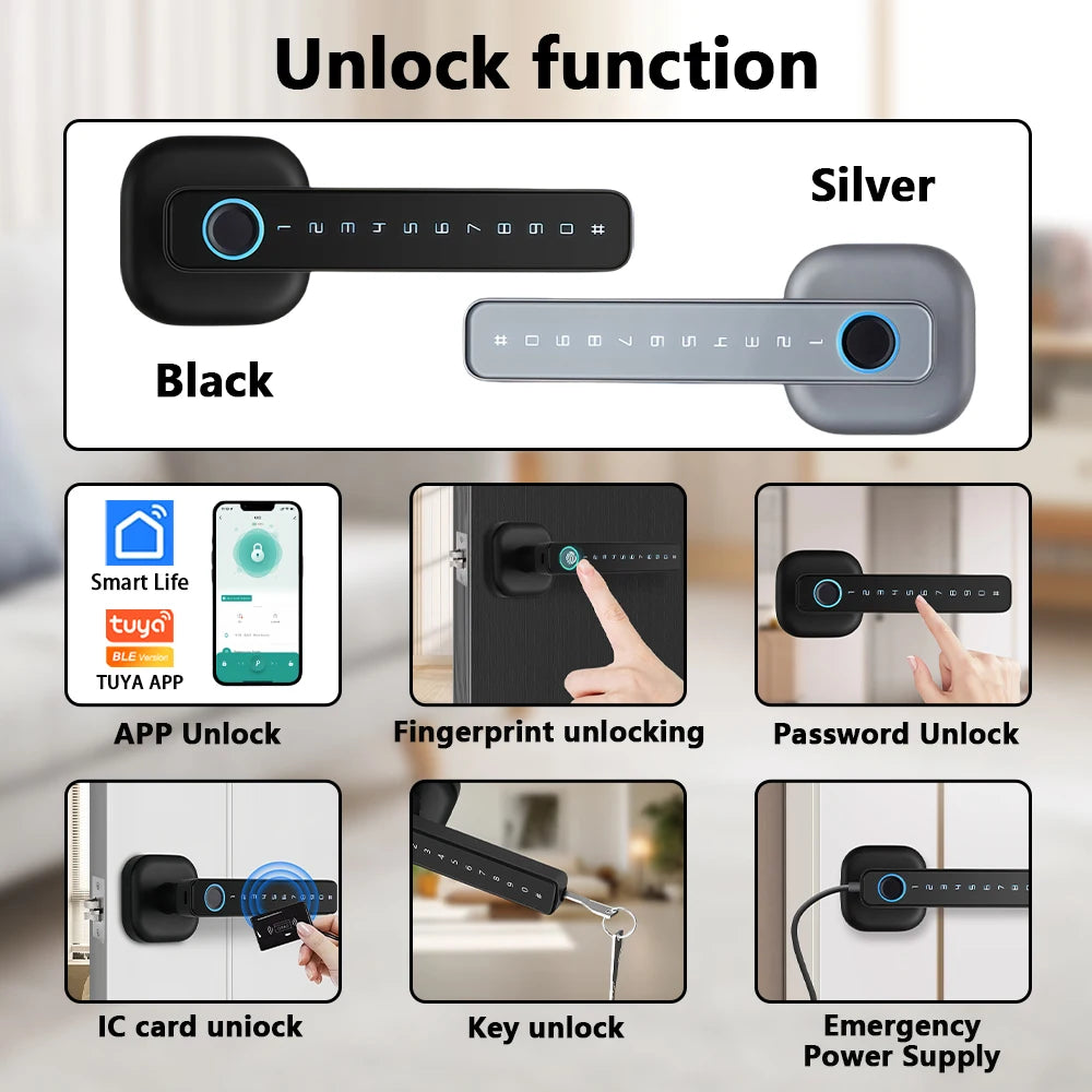 Bluetooth Smart Fingerprint Door Lock