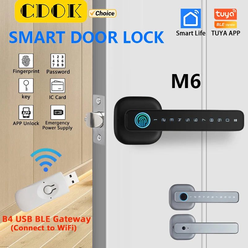 Bluetooth Smart Fingerprint Door Lock