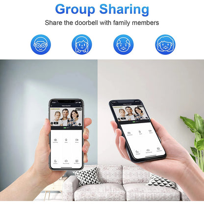 Wireless Video Doorbell Camera with Intercom & Night Vision