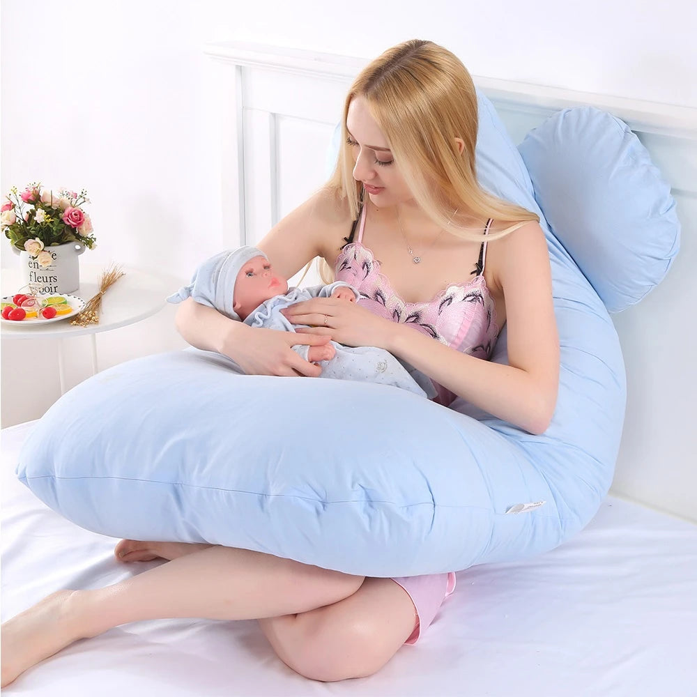 Full-Body Support Pillow – Pregnancy, Nursing & Relaxation Cushion