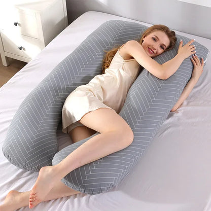 Full-Body Support Pillow – Pregnancy, Nursing & Relaxation Cushion