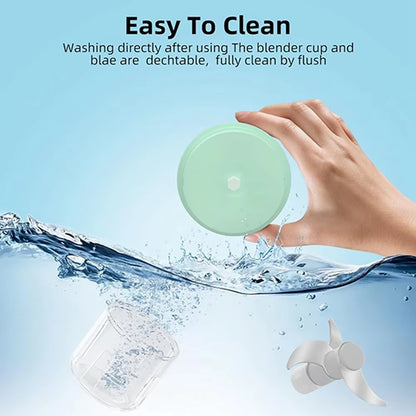 Electric Garlic Chopper 250ML Mini Portable Vegetable Chopper, Wireless Food Processor Garlic Mincer for Onion Ginger Chili